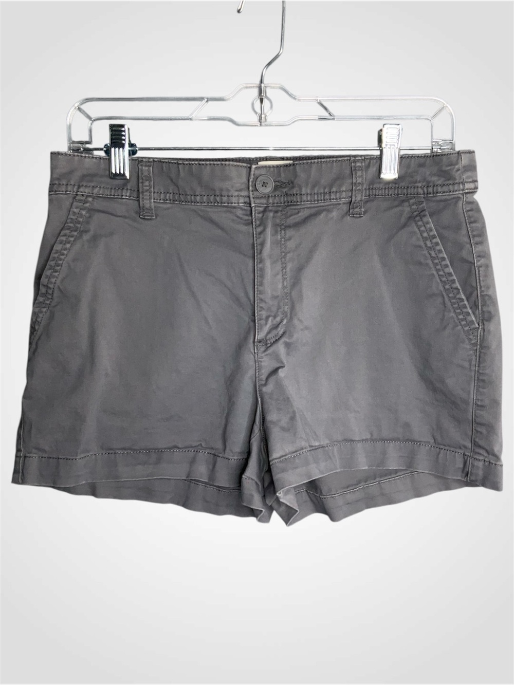 a new day Gray Casual Twill Bermuda Shorts Size 6